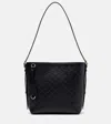 Gucci Emblem Medium Leather Tote Bag In Black