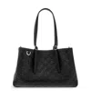Gucci Women Gg Emblem Leather Shoulder Bag In Black