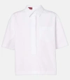 Gucci Shirt With Embossed Logo In White