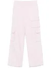 Gucci Womens Sparkling Classic Pi Canvas Multi-pockets Cotton Trousers In Pink
