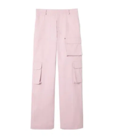Gucci Embossed Delavé Trousers In Pink