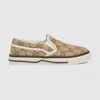 Gucci Embossed Gg Sneaker In Brown