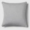 Gucci Embossed Jersey And Leather Cushion In Bordeaux