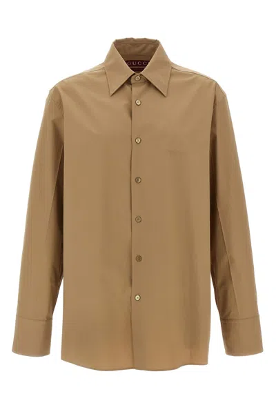 GUCCI GUCCI EMBOSSED LOGO SHIRT