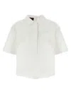 Gucci Shirt With Embossed Logo In White