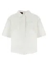 Gucci Shirt With Embossed Logo In White