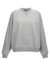 Gucci Grey Cotton Blend Oversize Sweatshirt In Gray
