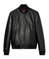 Gucci Embossed Pilot Jacket In Black