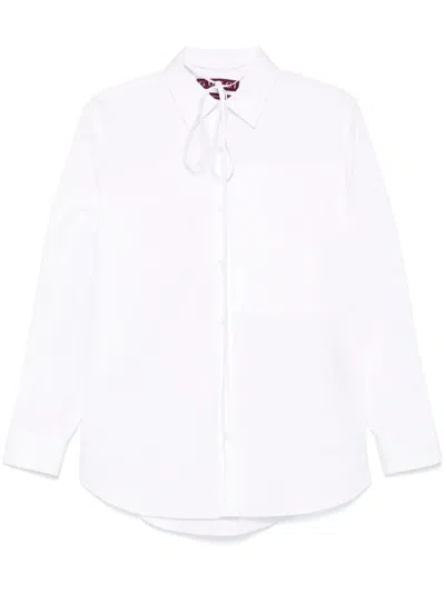 Gucci Embossed Poplin Shirt In White