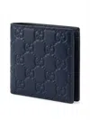 Gucci Embossed Wallet In Blue