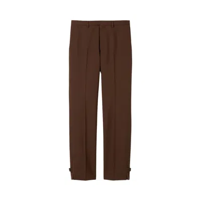 Pre-owned Gucci Embossed Wool Twill Pants 'chocolate' | Brown | Men's Size 46