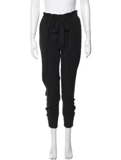 Pre-owned Gucci Embroidered Accent Sweatpants In Black