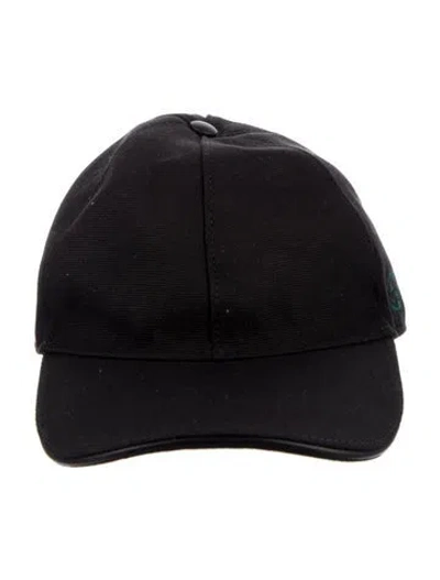Pre-owned Gucci Embroidered Baseball Cap In Black