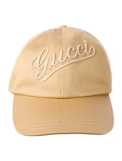 Pre-owned Gucci Embroidered Baseball Cap In Neutral