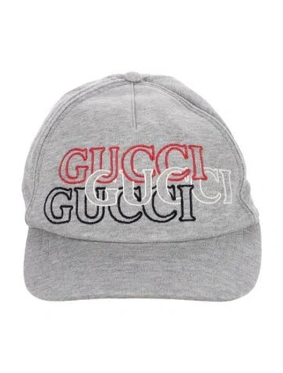 Pre-owned Gucci Embroidered Baseball Cap W/tags In Grey