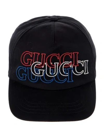 Pre-owned Gucci Embroidered Baseball Cap W/tags W/tags In Blue