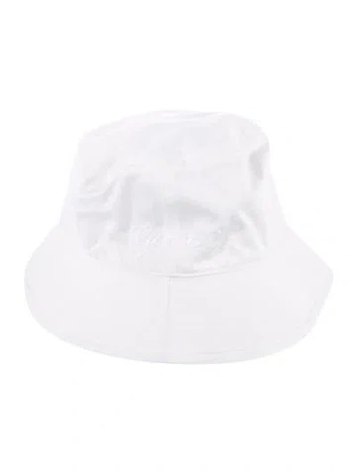 Pre-owned Gucci Embroidered Bucket Hat W/tags W/ Tags In White