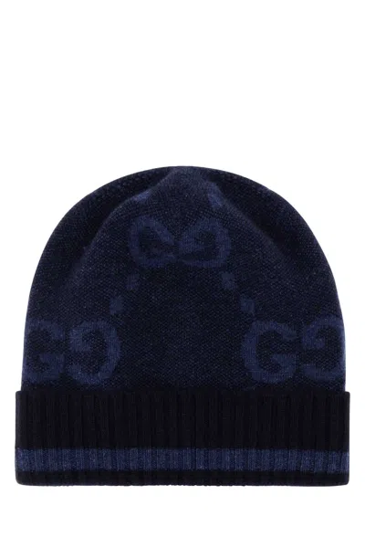 Gucci Embroidered Cashmere Beanie Hat
