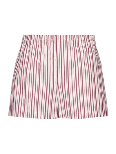 Gucci Men Embroidered Cotton Bermuda Shorts In Multi