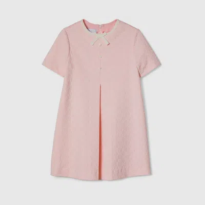 Gucci Kids' Embroidered Cotton Jersey Dress