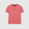 Gucci Embroidered Cotton Jersey T-shirt In Pink