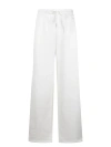 GUCCI EMBROIDERED COTTON JERSEY TROUSERS