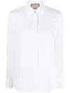 GUCCI EMBROIDERED COTTON SHIRT FOR WOMEN