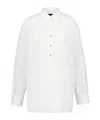 Gucci Embroidered Cotton Shirt In White
