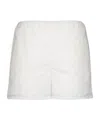 Gucci Embroidered Cotton Shorts In White