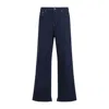 Gucci Mens Dark Blue Brand-embossed Mid-rise Straight-leg Jeans In Blue