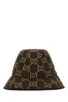 GUCCI EMBROIDERED FABRIC BUCKET HAT