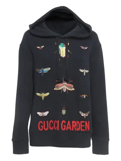 Pre-owned Gucci Embroidered Hoodie
