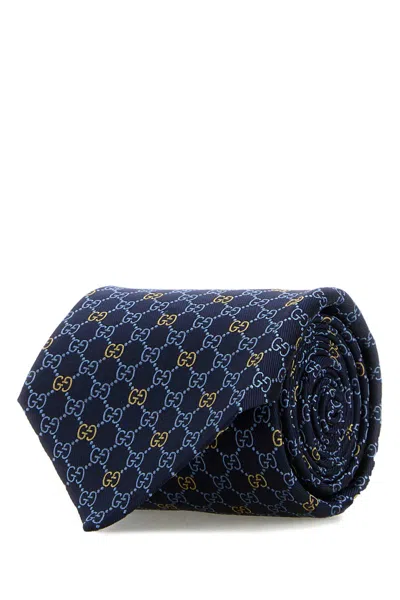 Gucci Embroidered Jacquard Tie