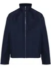 Gucci Wool Twill Embroidered Jacket In Blue