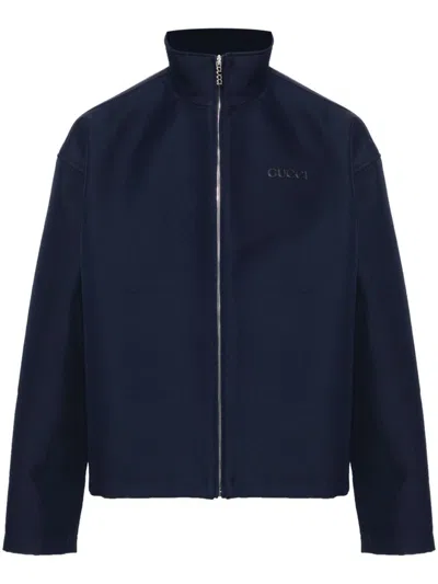 GUCCI EMBROIDERED-LOGO JACKET