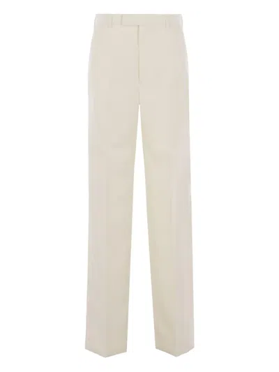 Gucci Technical Panama Tailored Pants In Neutral