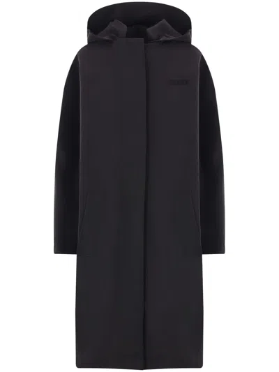 Gucci Embroidered Padded Parka In Black