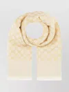 Gucci Embroidered Wool Blend Reversible Scarf