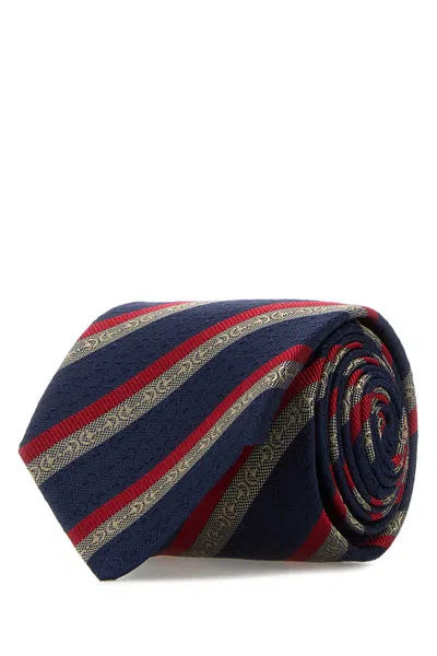 Gucci Embroidered Silk Tie