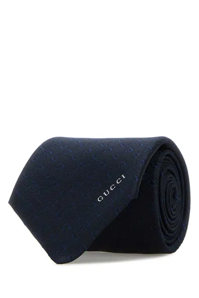 Gucci Embroidered Silk Tie