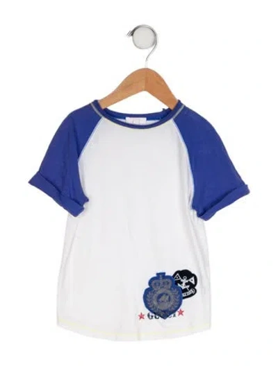 Pre-owned Gucci Babies' Embroidered T-shirt In White