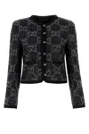 GUCCI EMBROIDERED TWEED BLAZER