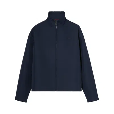 Pre-owned Gucci Embroidered Wool Acetate Zip Jacket 'ink' | Black | Men's Size 48