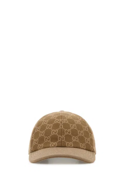 Gucci Embroidered Wool Baseball Cap In Multi