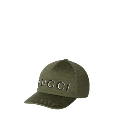 Gucci Embroidered Wool Baseball Hat