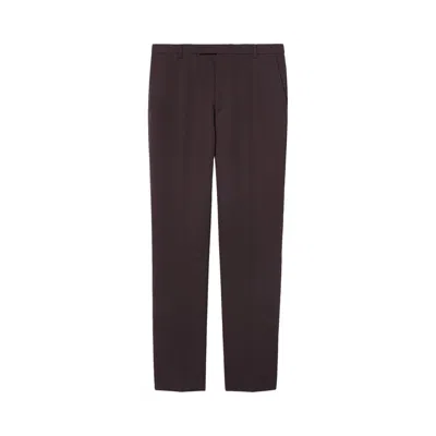 Pre-owned Gucci Embroidered Wool Pant 'dark Bordeaux' | Brown | Men's Size 50