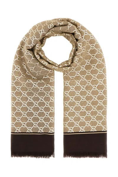 Gucci Embroidered Wool Scarf