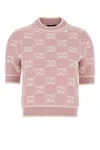 Gucci 'gg' Sweater In Lightpinkwhite