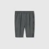Gucci Embroidered Wool Twill Pant In Grey
