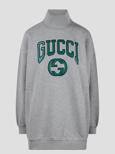 GUCCI EMBROIDERY JERSEY SWEATSHIRT